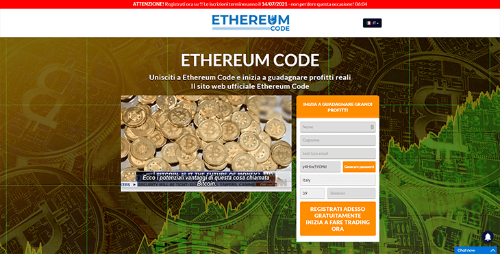 Mainpage Screenshot Ethereum Code IT