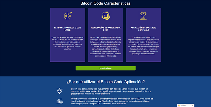 Mainpage Screenshot Bitcoin Code ES_2