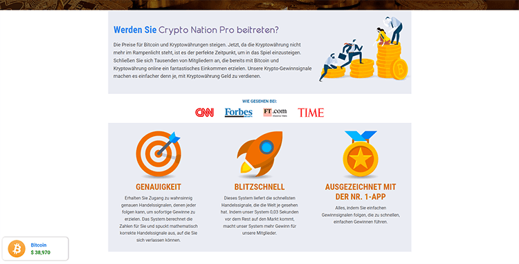 Mainpage Screenshot Crypto Nation Pro DE_2