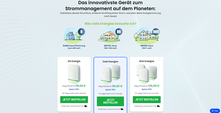 Anzahl Energixgeräte