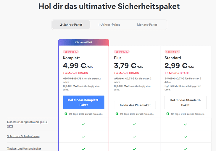 NordVPN Preise auf einen Blick_1