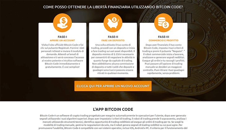 Mainpage Screenshot Bitcoin Code IT_2