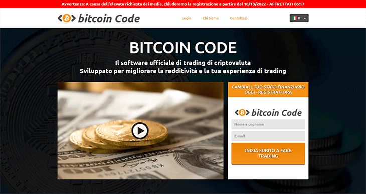 Mainpage Screenshot Bitcoin Code IT