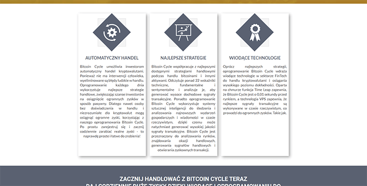 Mainpage Screenshot Bitcoin Cycle 2 PL