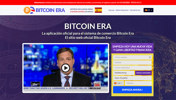 Mainpage Screenshot Bitcoin Era ES