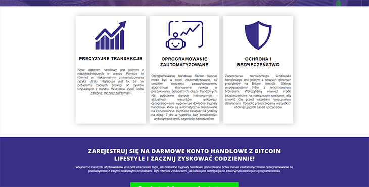 Mainpage Screenshot Bitcoin Lifestyle 2 PL