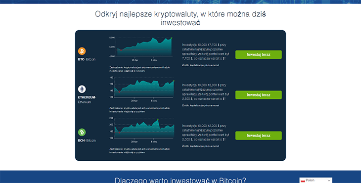 Mainpage Screenshot Bitcoin Loophole PL_2