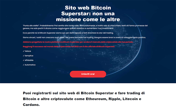 Mainpage Screenshot Bitcoin Superstar IT_2