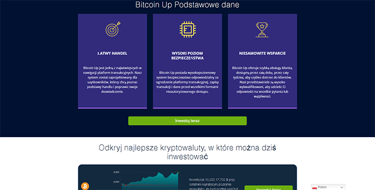 Mainpage Screenshot Bitcoin UP 2 PL