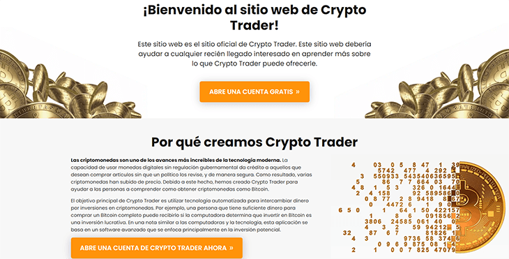 Mainpage Screenshot Crypto Trader ES_2