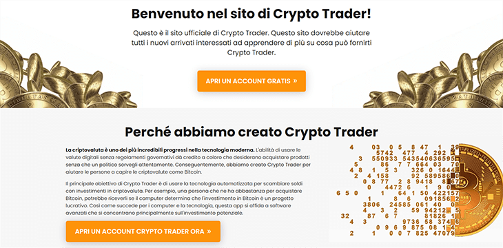 Mainpage Screenshot Crypto Trader IT_2