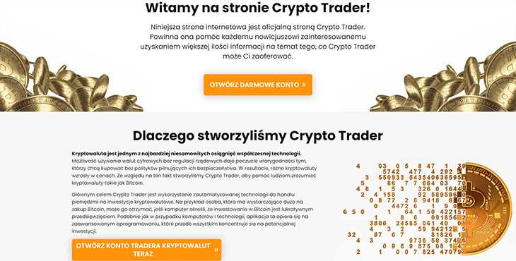 Mainpage Screenshot Crypto Trader 2 PL