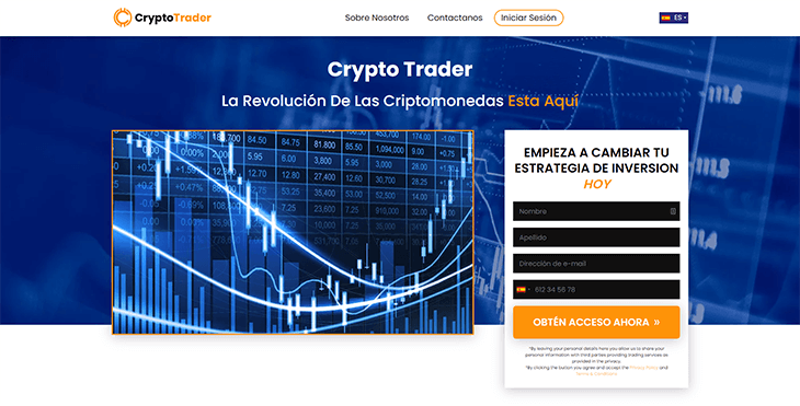 Mainpage Screenshot Crypto Trader ES