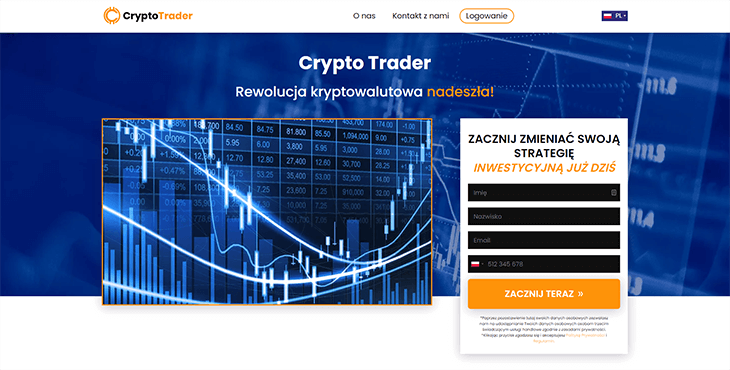 Mainpage Screenshot Crypto Trader PL