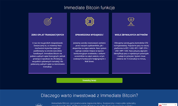 Mainpage Screenshot Immediate Bitcoin PL_2