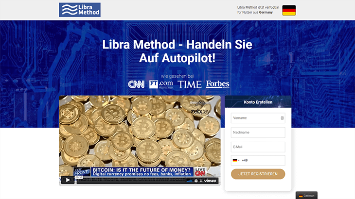 Mainpage Screenshot Libra Method DE