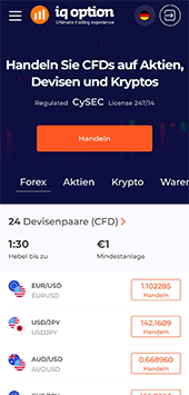 Screenshot mobile IQ Option Seite_2